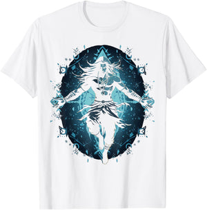 Shiva spiritual hindu god tandava dance yoga meditation T-Shirt - T-Shirt | White