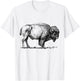 Buffalo American Bison Classic Print T-Shirt - T-Shirt | White