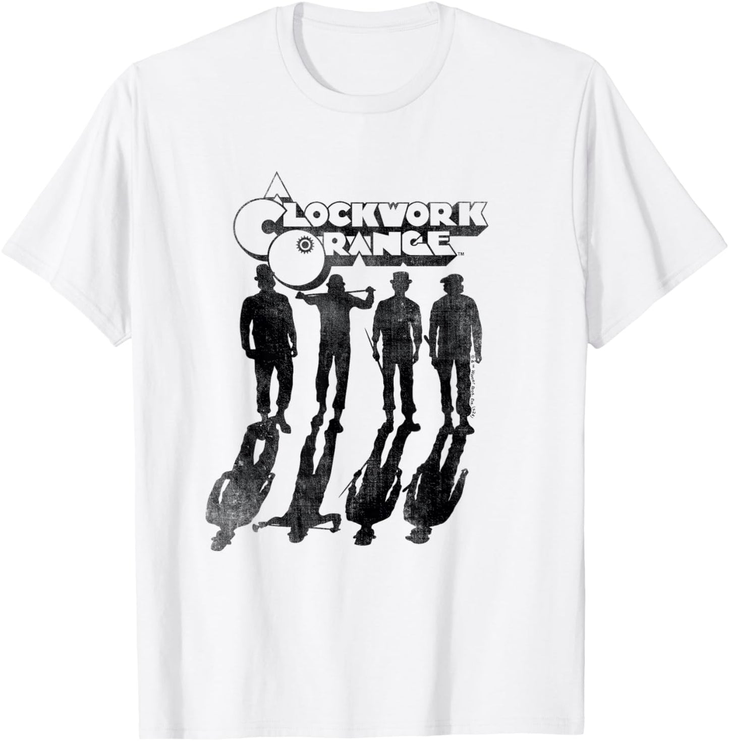 A Clockwork Orange Silhouette Gang T-Shirt - T-Shirt | White