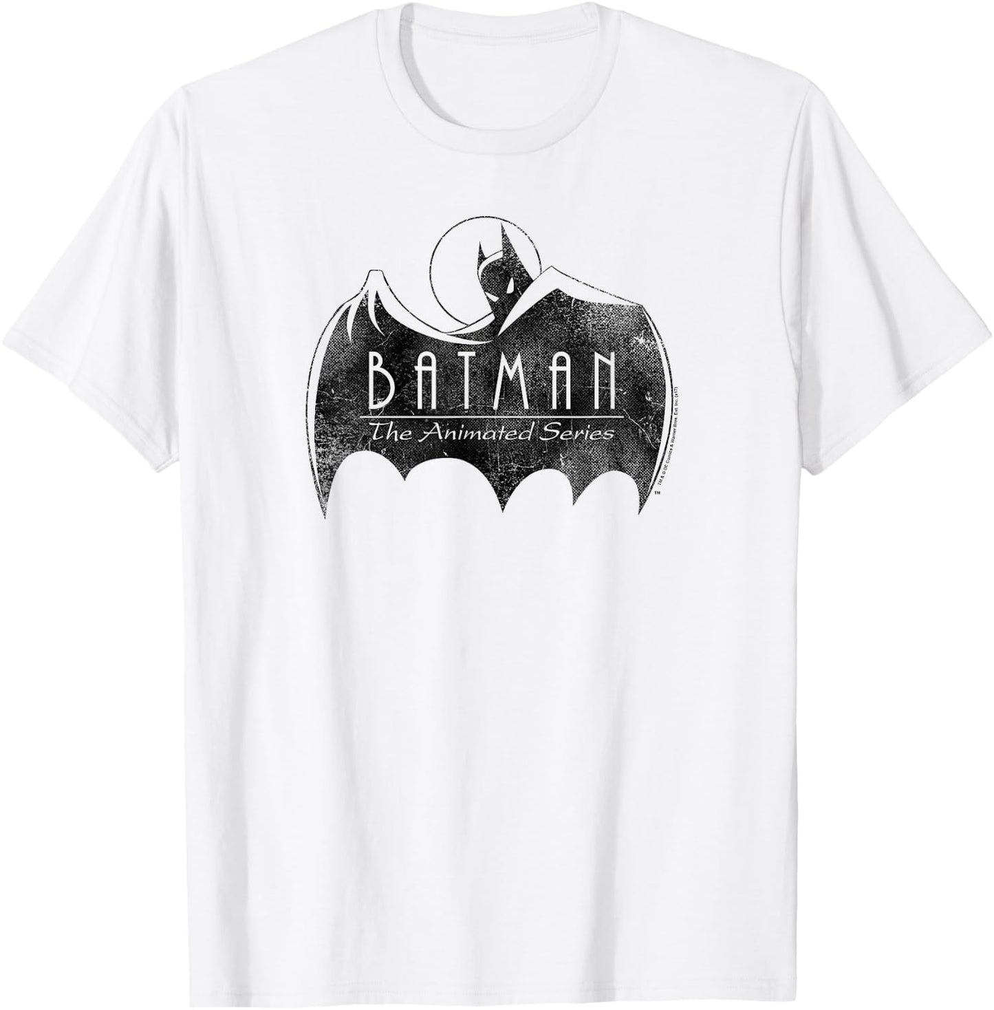 Batman: The Animated Series One Color Logo T-Shirt - T-Shirt | White