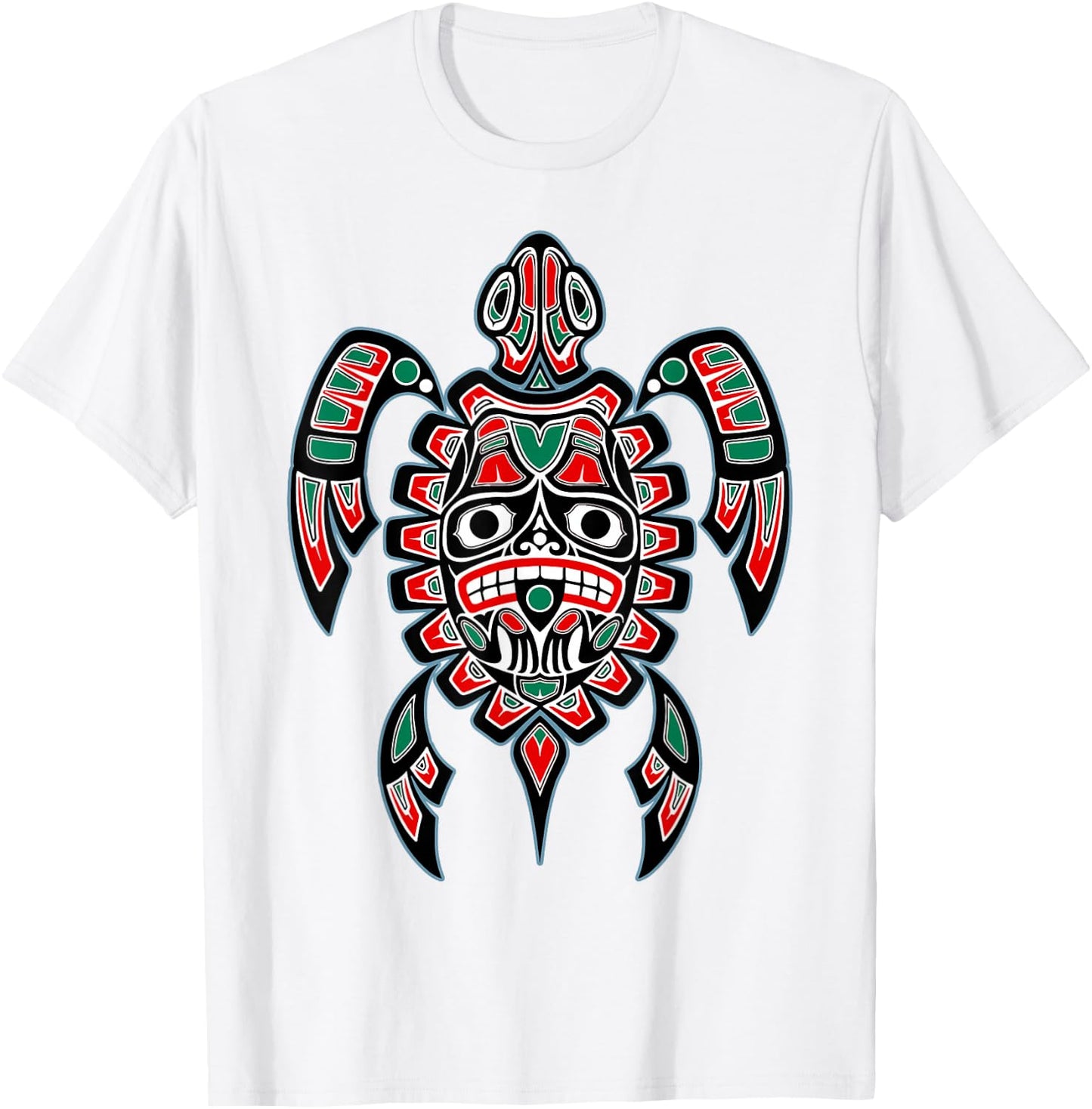 Turtle Haida Native American Indian Pride Tlingit Men Women T-Shirt - T-Shirt | White
