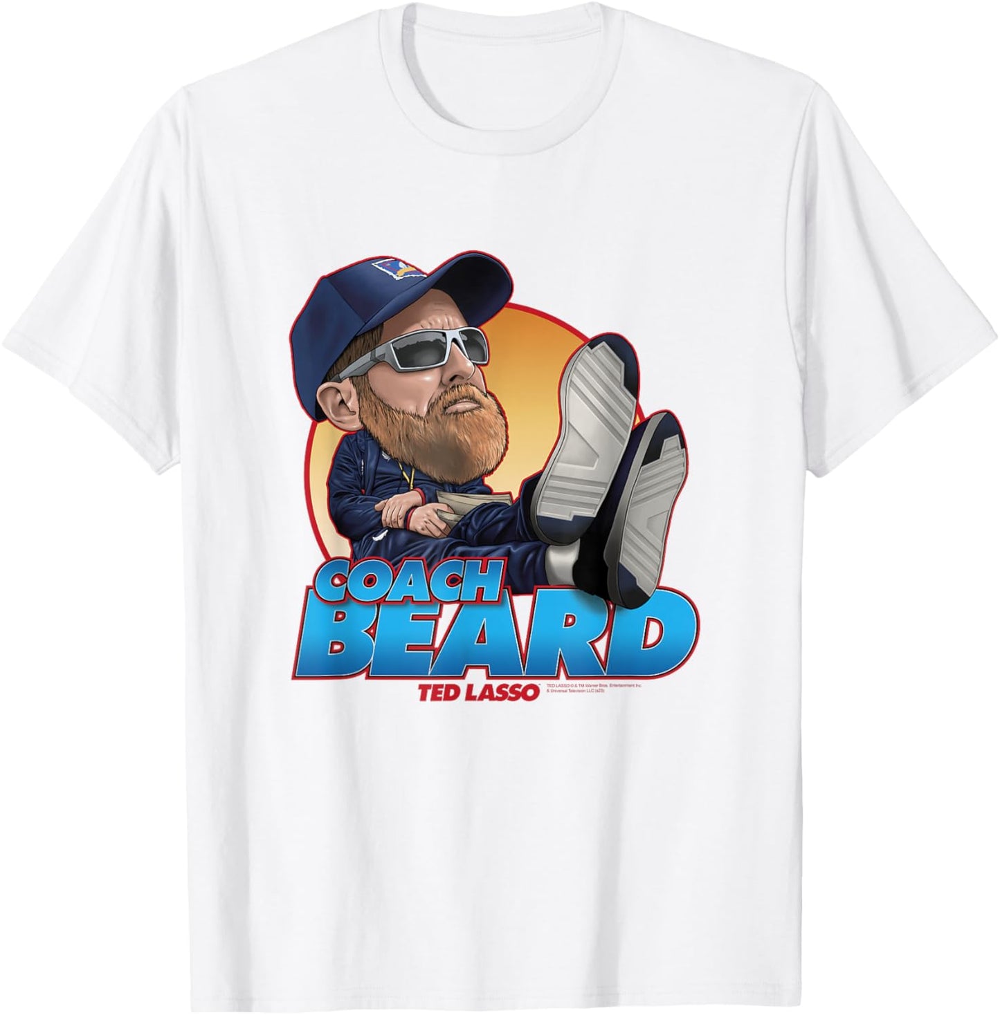 Ted Lasso Bobblehead Coach Beard T-Shirt - T-Shirt | White