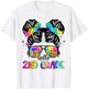 Hello 2nd Grade Messy Bun Team Second Grade Back To School T-Shirt - T-Shirt | White
