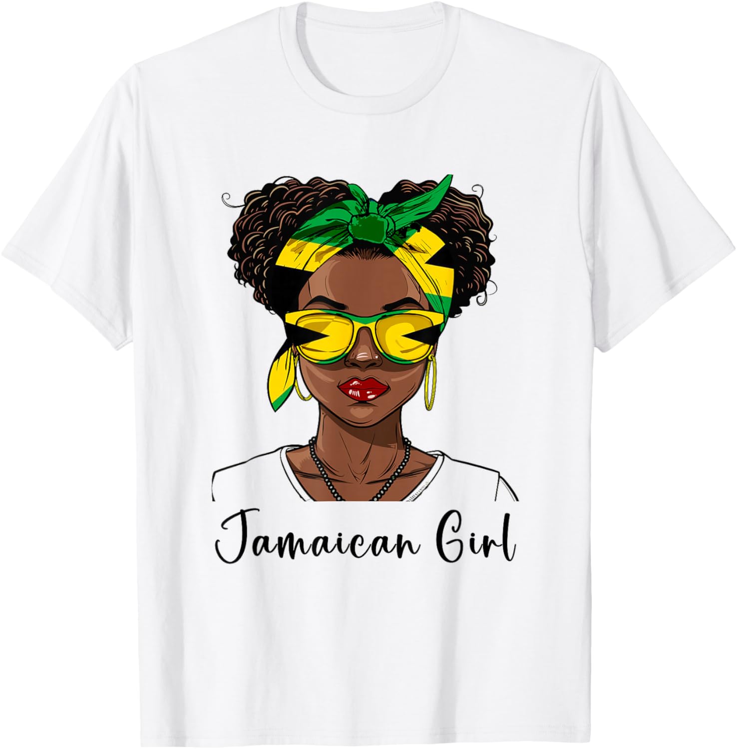 Jamaica Flag Outfit for Woman Girl Souvenirs Jamaican T-Shirt - T-Shirt | White