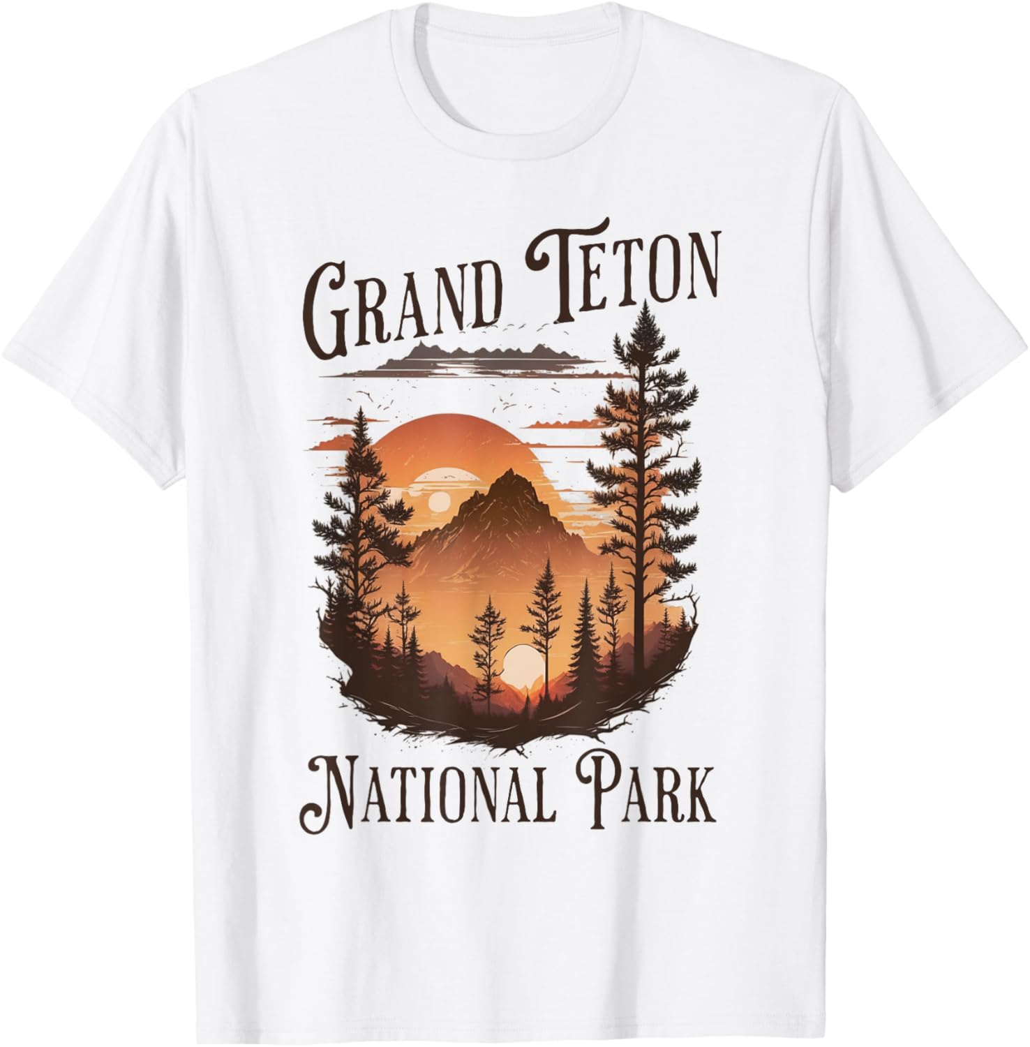 Grand Teton National Park T-Shirt - T-Shirt | White
