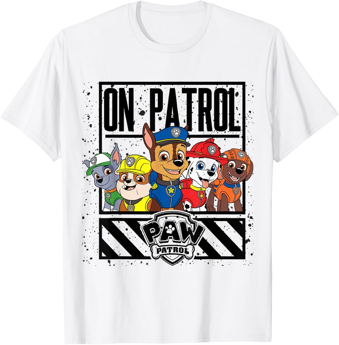 Paw Patrol Group On Patrol T-Shirt - T-Shirt | White