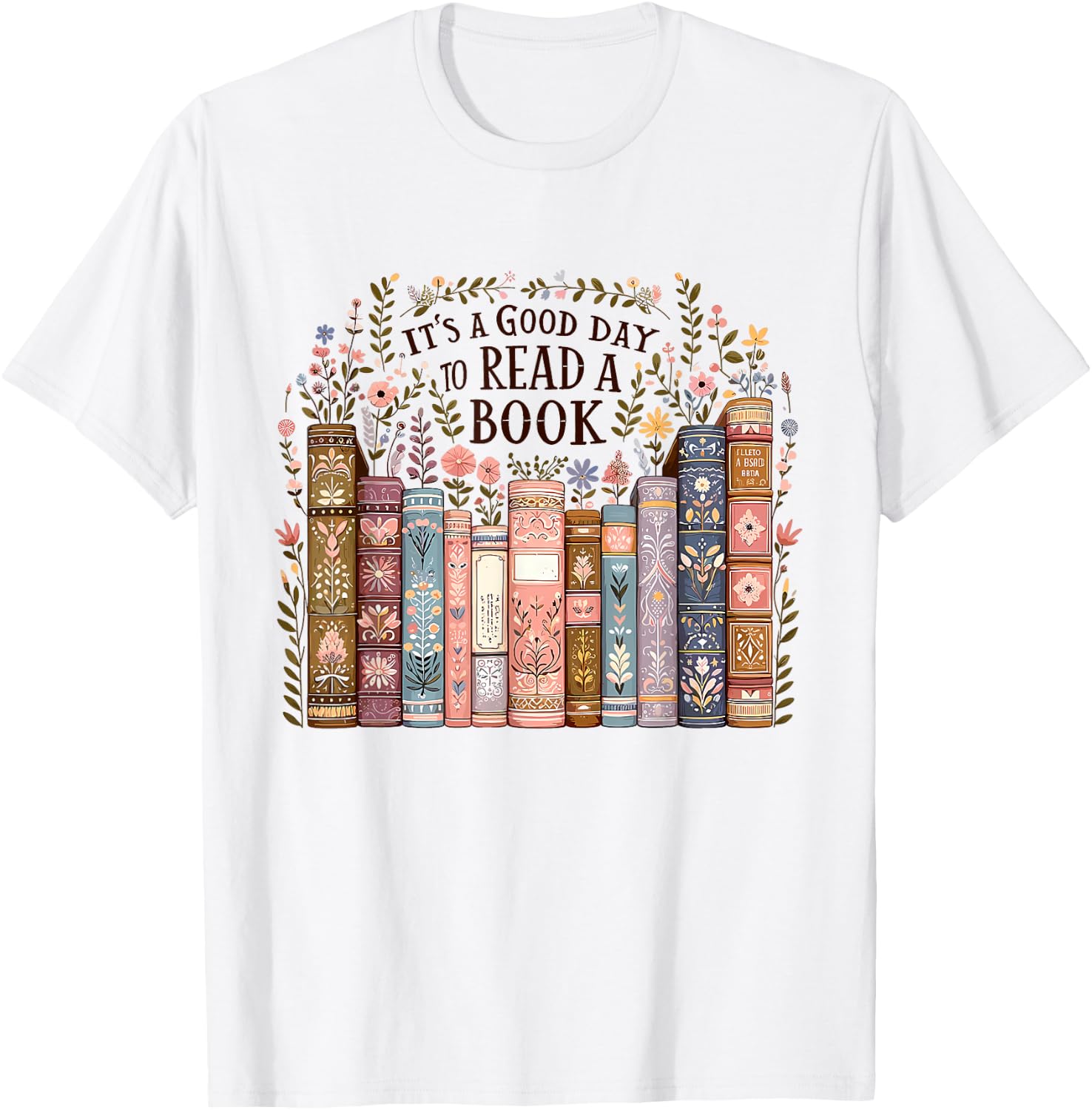 It’s A Good Day To Read A Book Lovers Library Reading Women T-Shirt - T-Shirt | White
