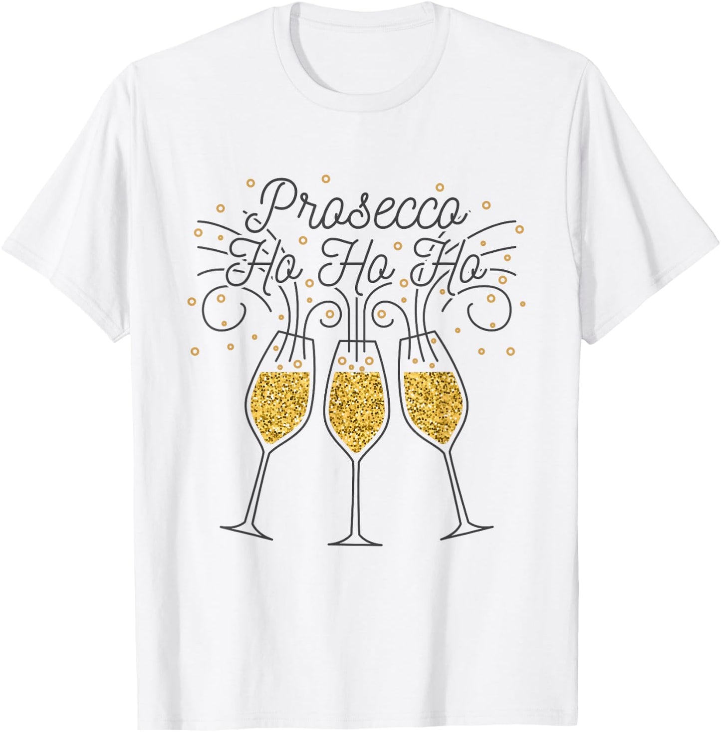 Prosecco Ho Ho Ho T-Shirt - T-Shirt | White