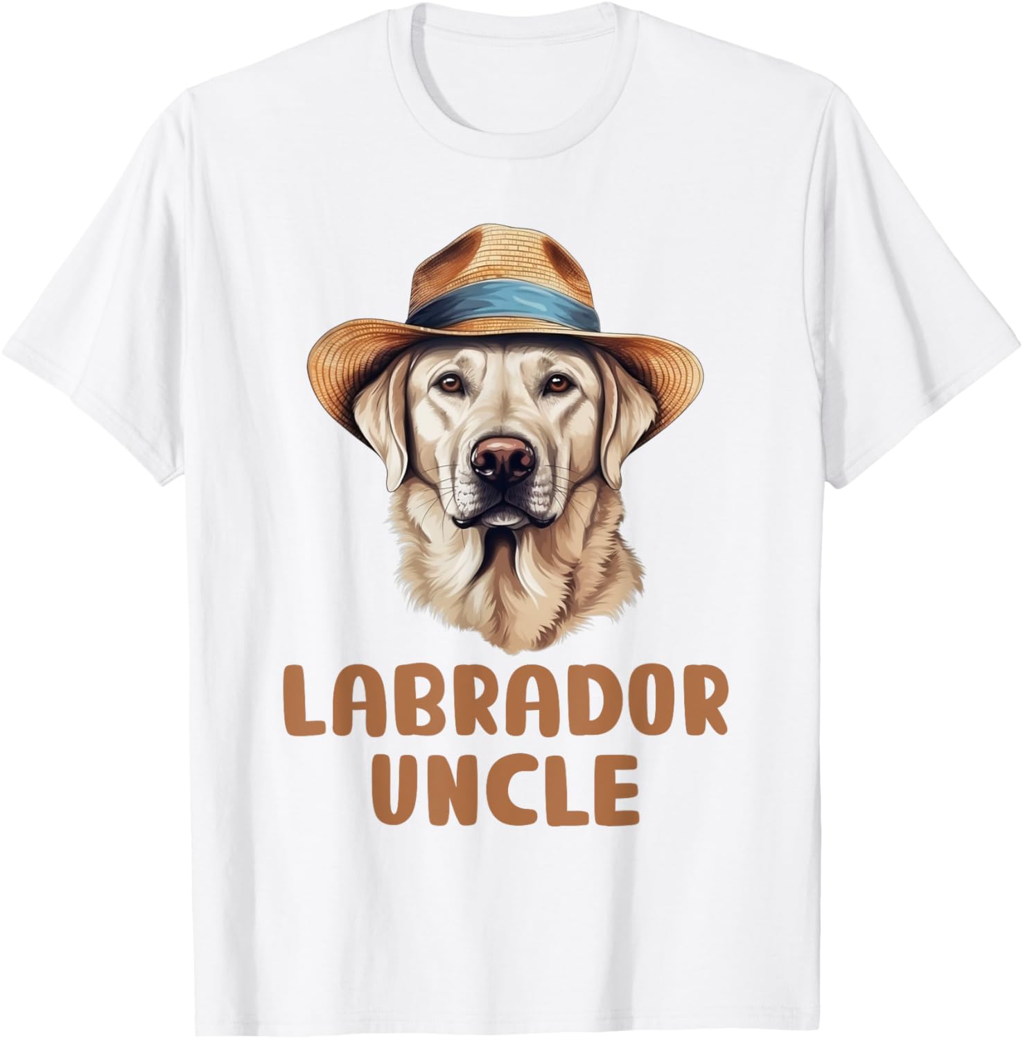 Cute Labrador Uncle Dog Lovers Gift Funny Puppy Lab Owner Women Kids T-Shirt - T-Shirt | White