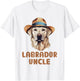 Cute Labrador Uncle Dog Lovers Gift Funny Puppy Lab Owner Women Kids T-Shirt - T-Shirt | White