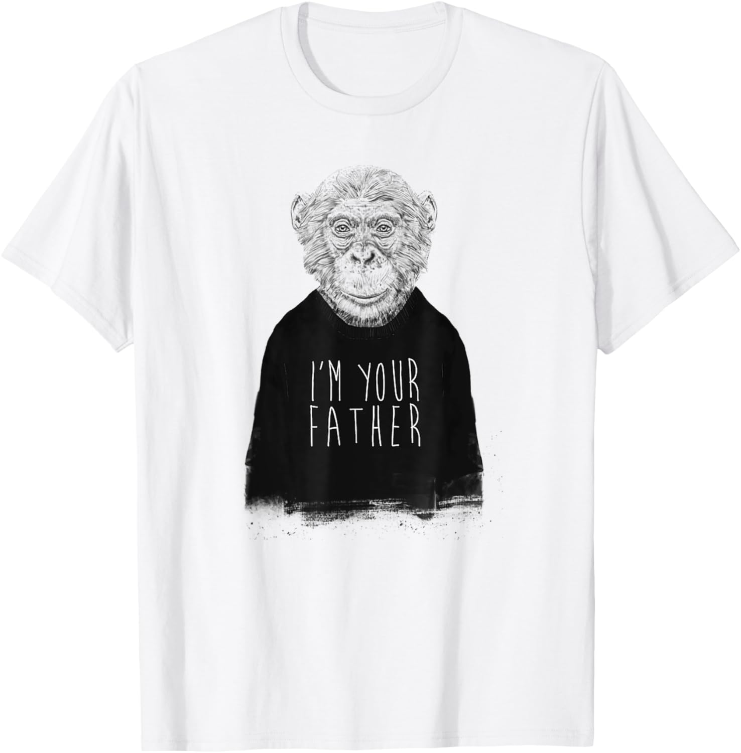 Funny Monkey I'm Your Father - Daddy Fathers Day T-Shirt - T-Shirt | White