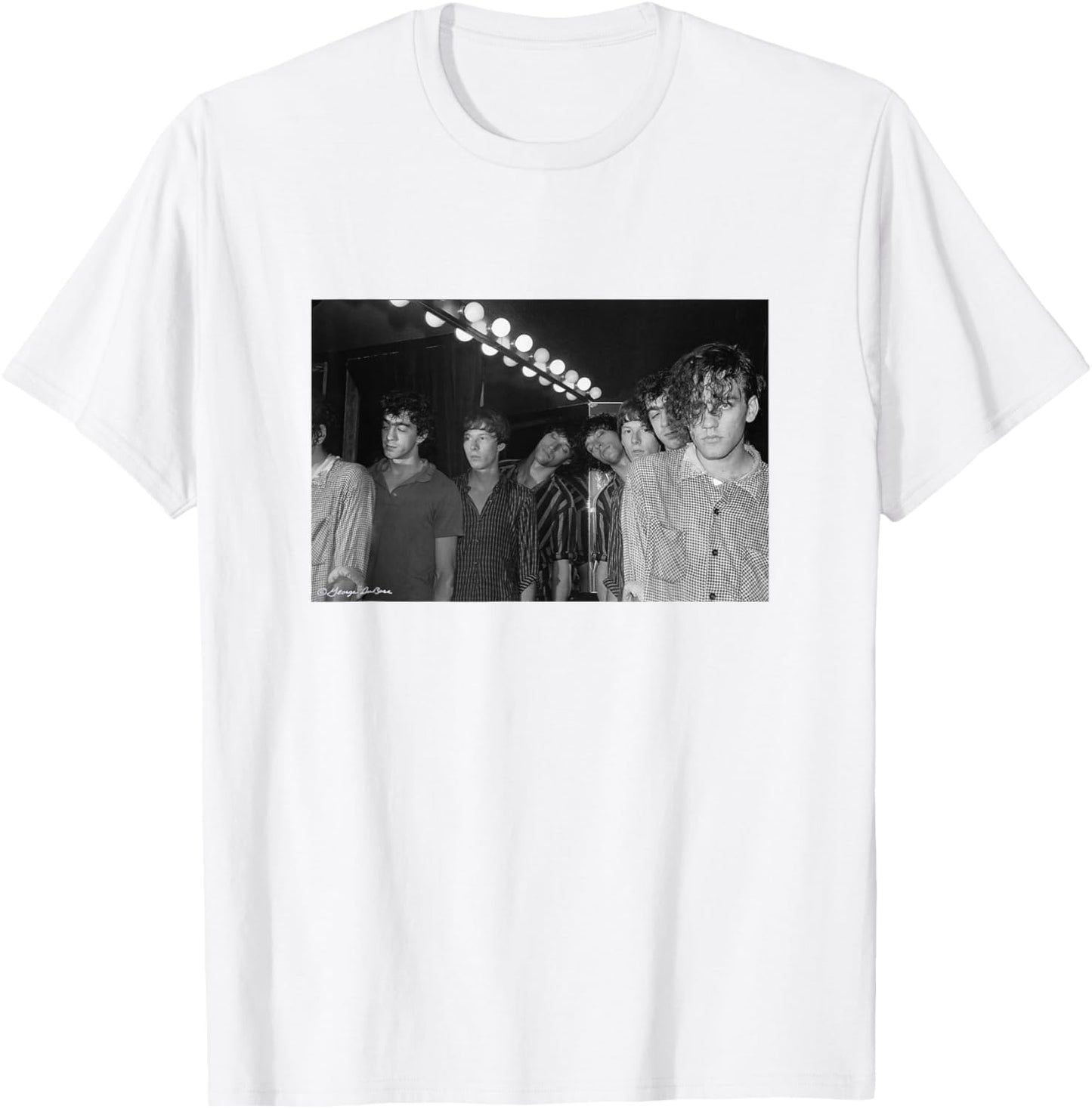 REM Band Portrait by George DuBose T-Shirt - T-Shirt | White