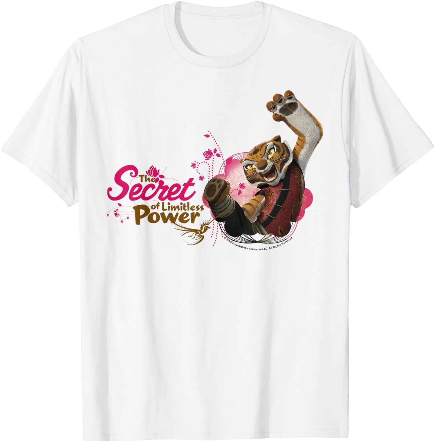 Kung Fu Panda Tigress The Secret Of Limitless Power T-Shirt - T-Shirt | White