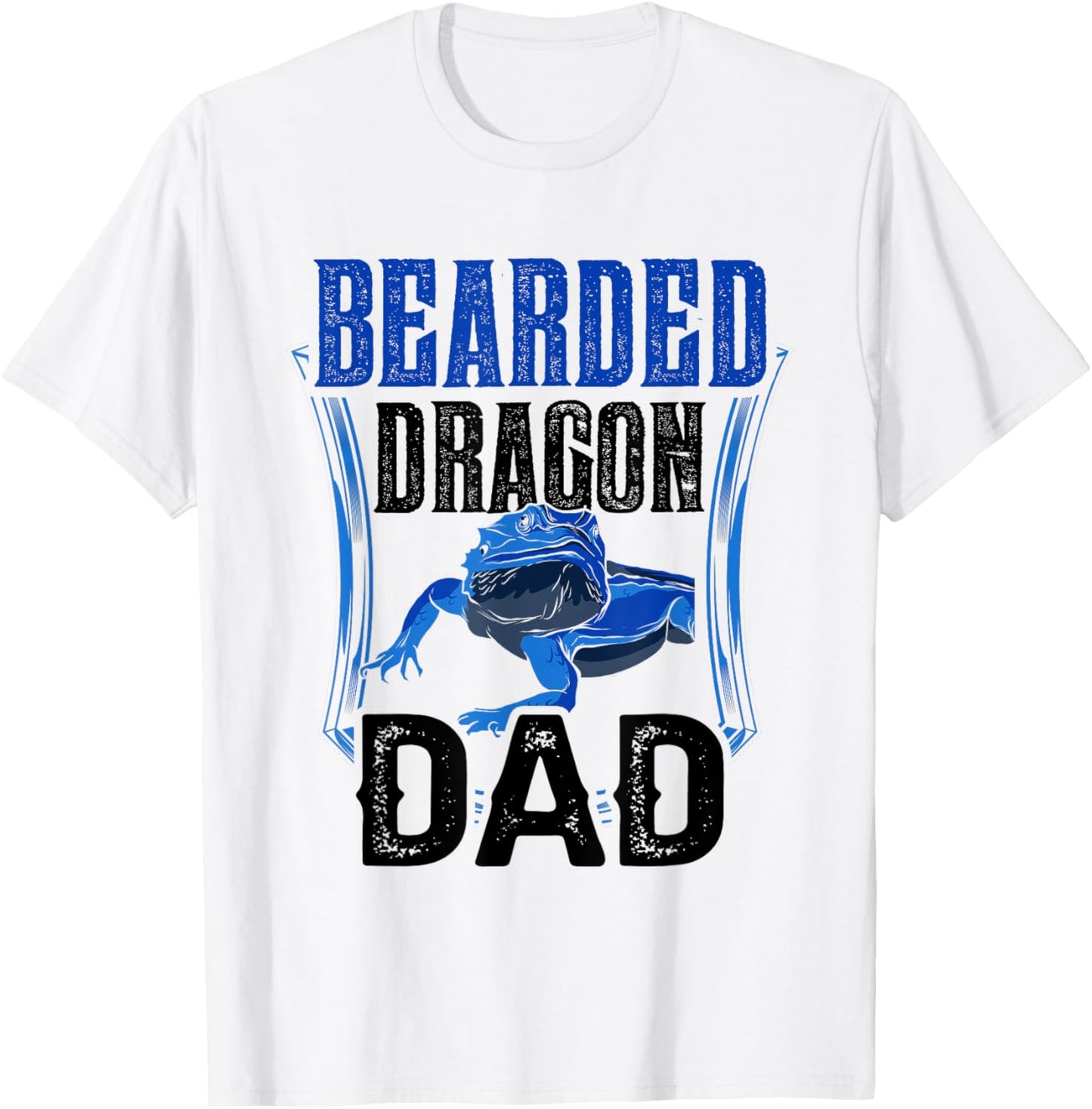 Bearded Dragon Dad Lover Animal Pet Reptile Father Daddy T-Shirt - T-Shirt | White