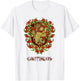 Harry Potter Floral Gryffindor Lion Watercolor T-Shirt - T-Shirt | White