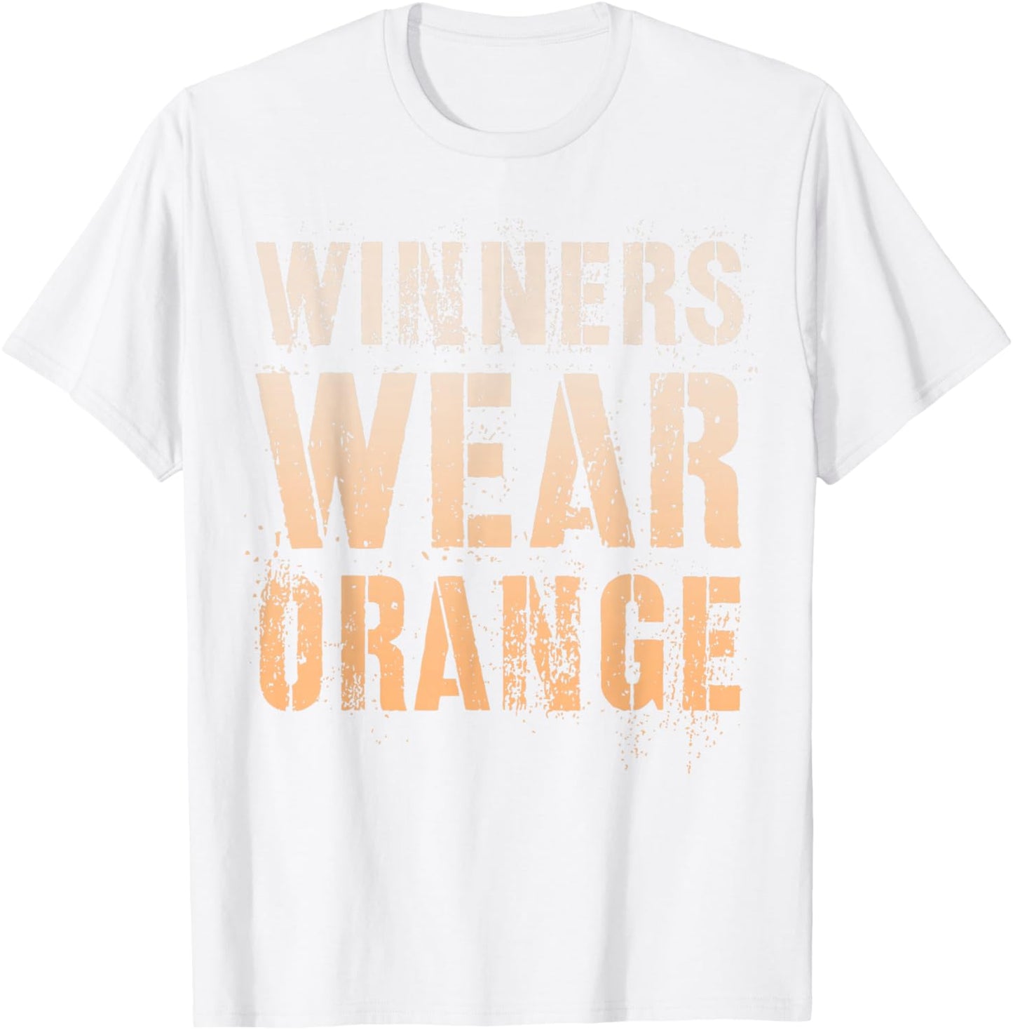 WINNERS WEAR ORANGE Summer Camp Team Building War Game Day T-Shirt - T-Shirt | White