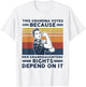 This Grandma Votes Because Her Granddaughter Rights Depends T-Shirt - T-Shirt | White