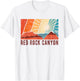 Retro Red Rock Canyon Nevada Souvenir Graphic Themed Print T-Shirt - T-Shirt | White