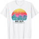 Big Sur Surfing Waves Beach Retro Cali Sunset Surf T-Shirt - T-Shirt | White
