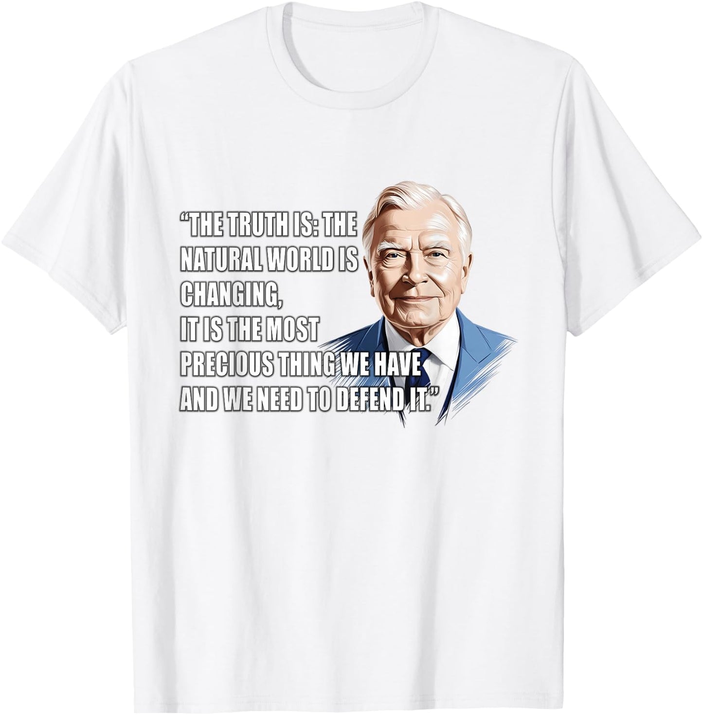 David Attenborough T-Shirt - T-Shirt | White