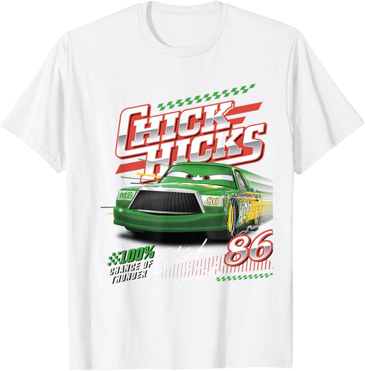 Car Chick Hicks Chance Of Thunder T-Shirt - T-Shirt | White