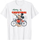Disney Mickey Mouse Merry Christmas Bicycle Retro Distressed T-Shirt - T-Shirt | White