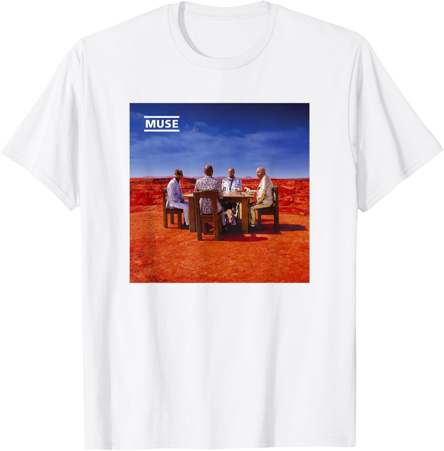Muse Black Holes And Revelations Album Art T-Shirt - T-Shirt | White