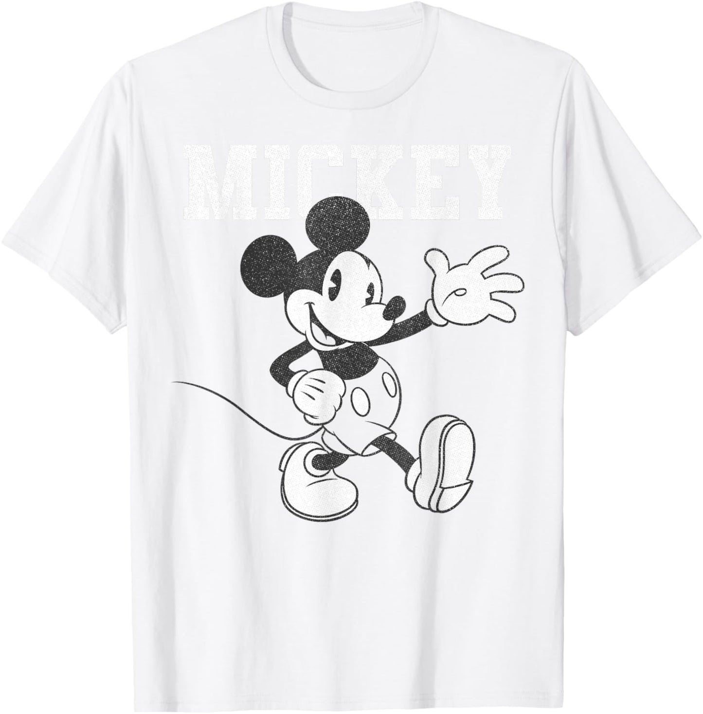 Disney Mickey And Friends Mickey Classic Red Short , Red, S T-Shirt - T-Shirt | White