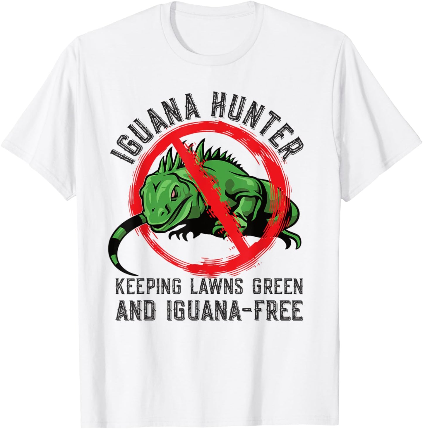 Iguana Hunting Design For Iguana Hunter T-Shirt - T-Shirt | White