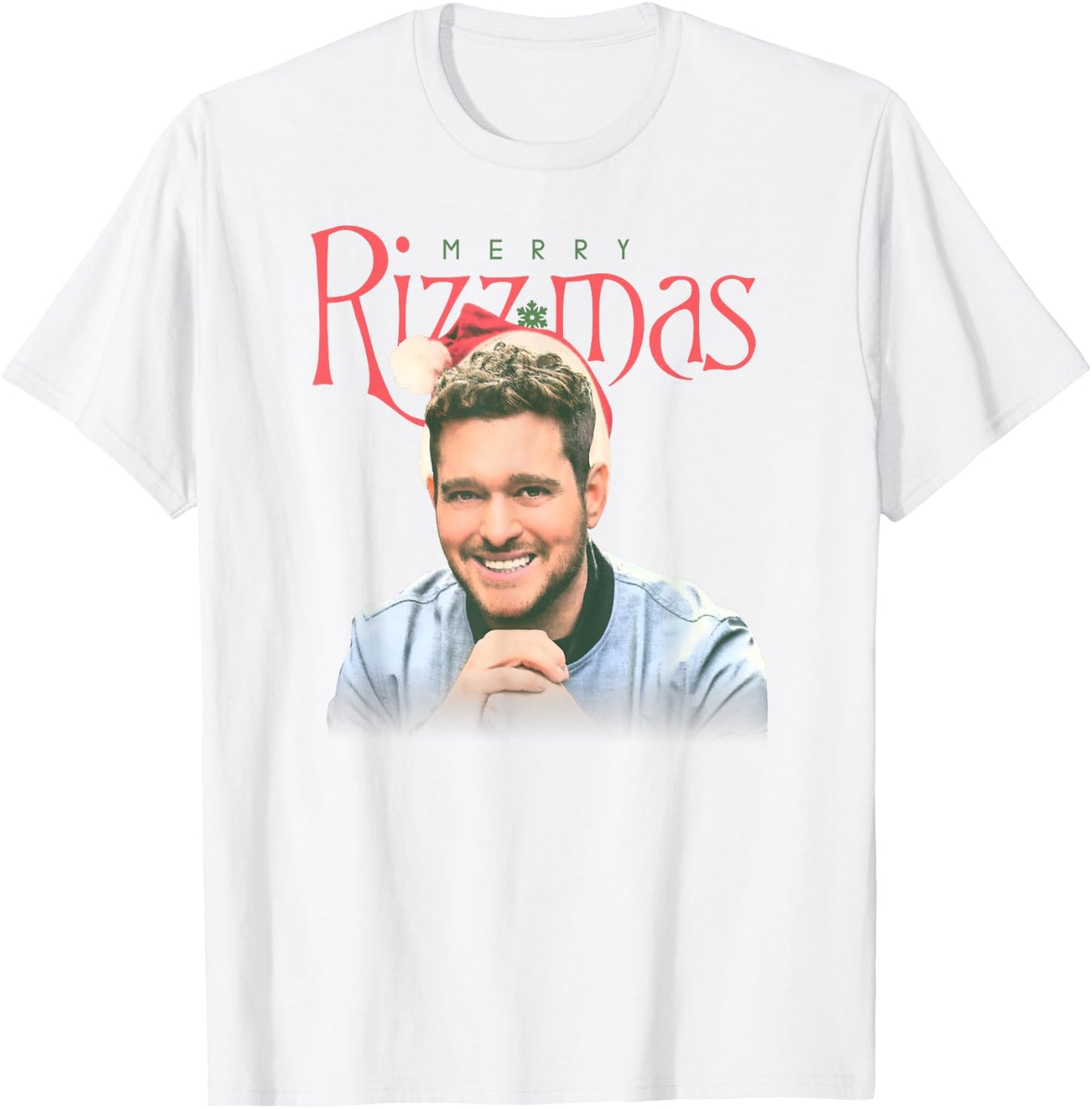 Michael Bublé Merry Rizzmas T-Shirt - T-Shirt | White