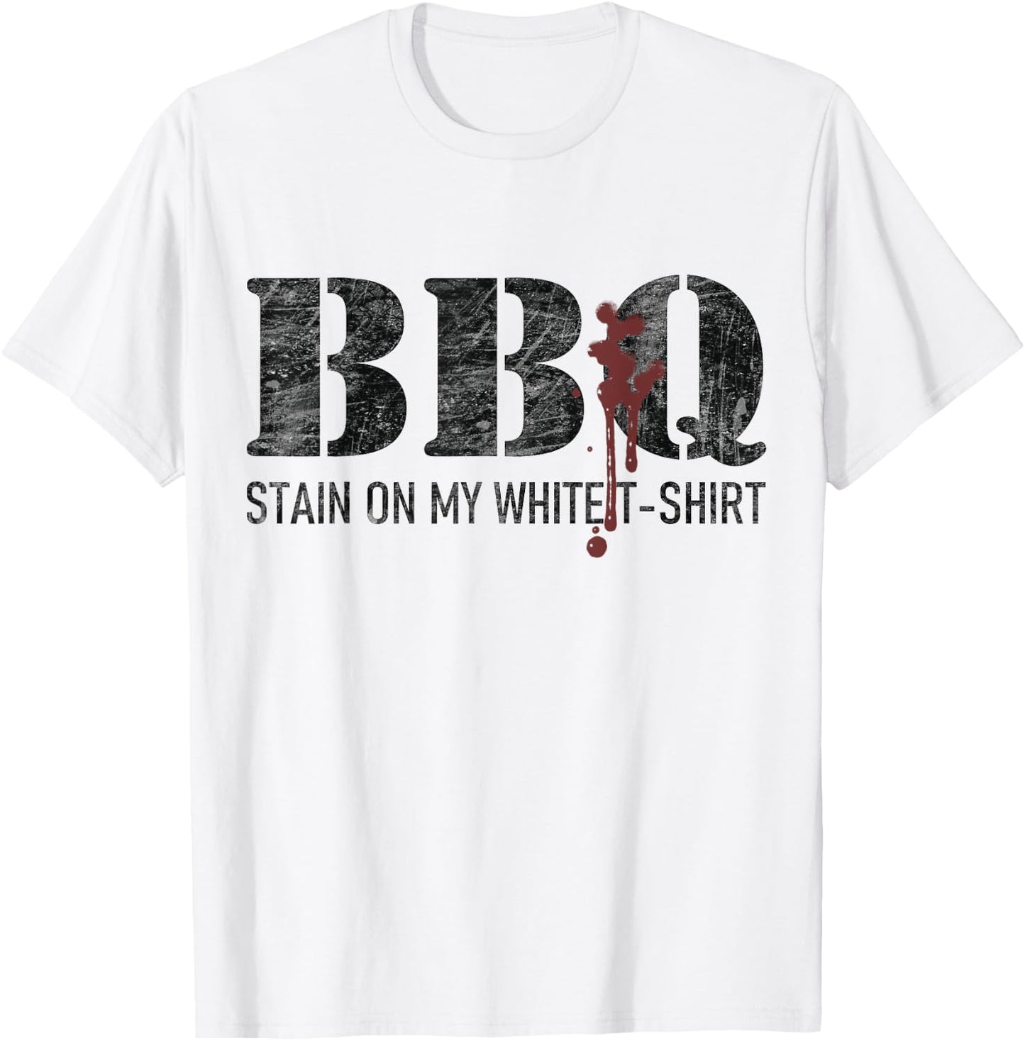Barbecue stain on my white T-Shirt - T-Shirt | White
