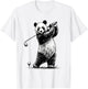 Panda Bear Playing Golf Funny Golfing Lover Golfer T-Shirt - T-Shirt | White