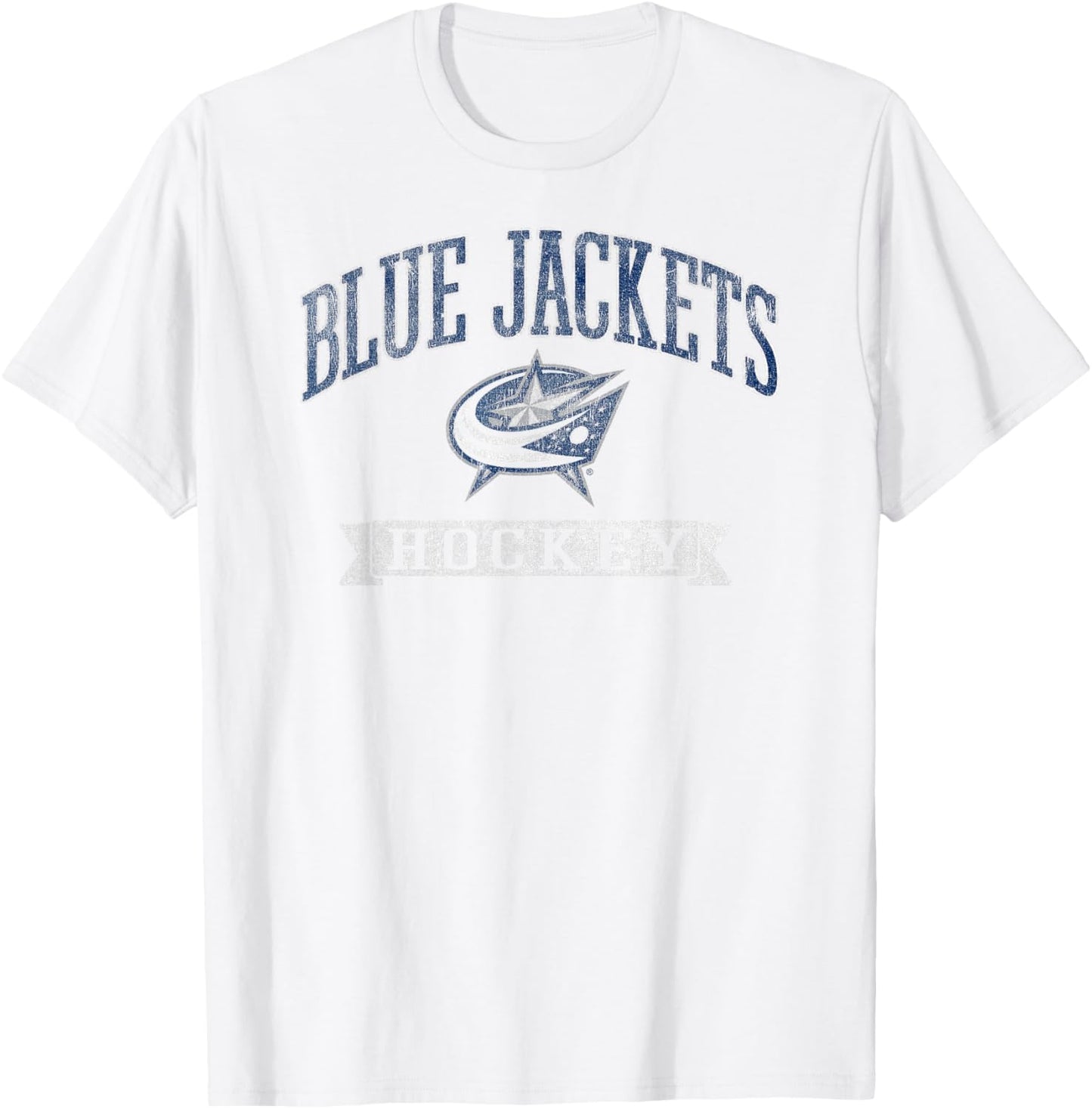Columbus Blue Jackets Vintage Hockey Red Officially Licensed T-Shirt - T-Shirt | White