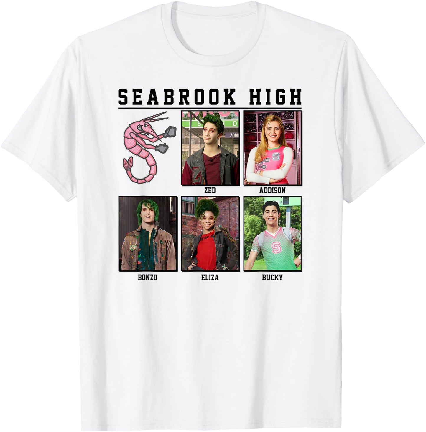Zombies - Seabrook Yearbook Zed Addison Bonzo Eliza Bucky T-Shirt - T-Shirt | White