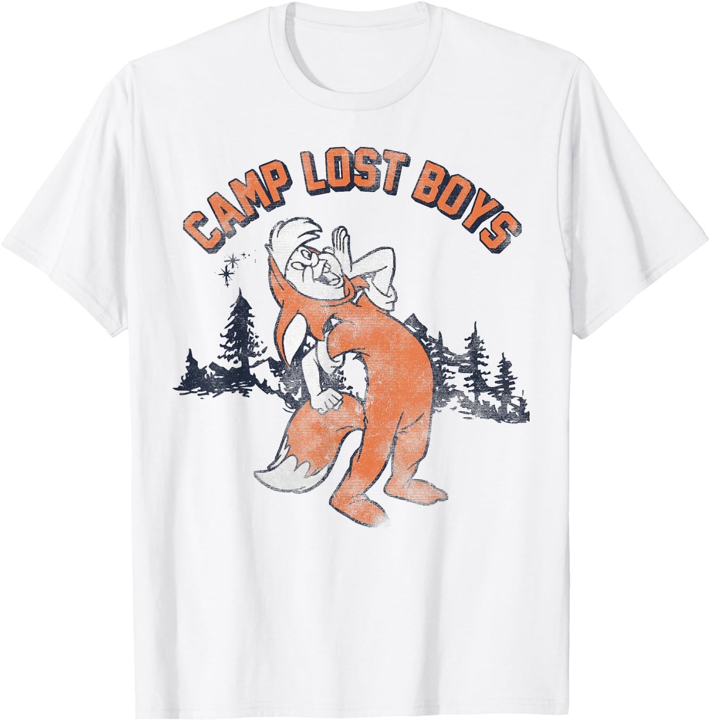 Disney Peter Pan Camp Lost Boys Small T-Shirt - T-Shirt | White