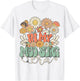 In My Med Surg Era Floral Hippie Groovy Retro Daisy Nurse T-Shirt - T-Shirt | White