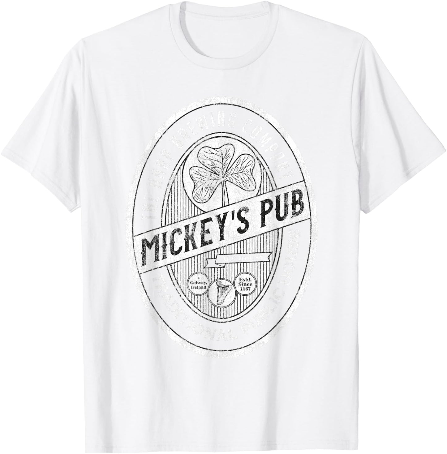 Mickey's Pub Galway, Ireland - Eire Gift - Irish Heritage T-Shirt - T-Shirt | White