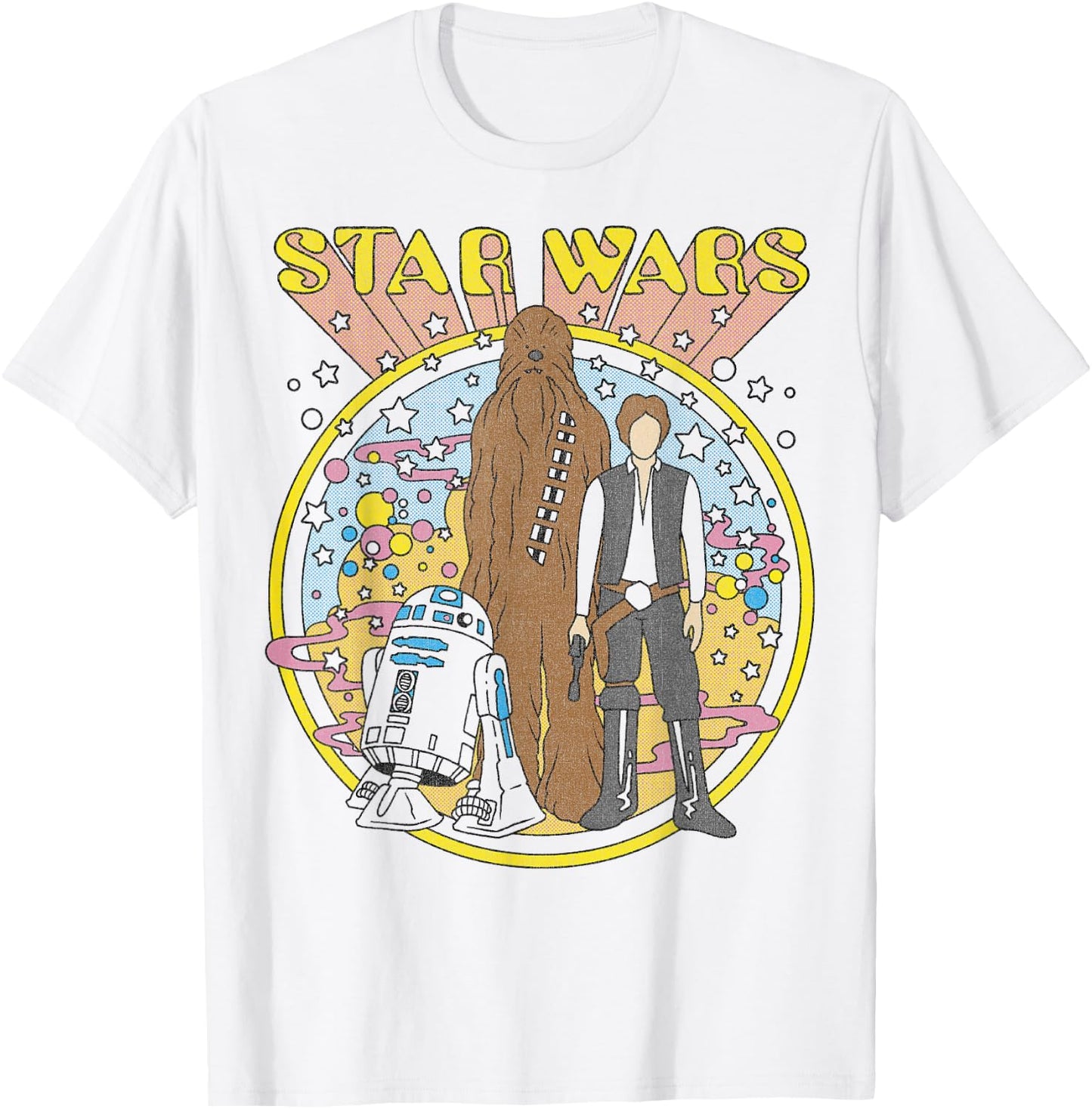 Star Wars Vintage Psych Rebels Disney+ T-Shirt - T-Shirt | White