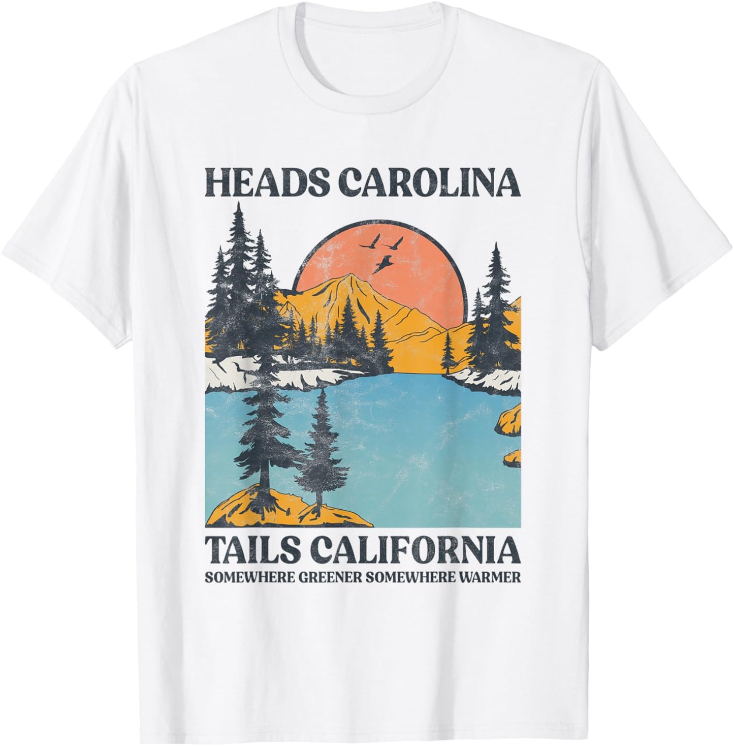 Cowgirl Western Country Music Heads Carolina Tail California T-Shirt - T-Shirt | White