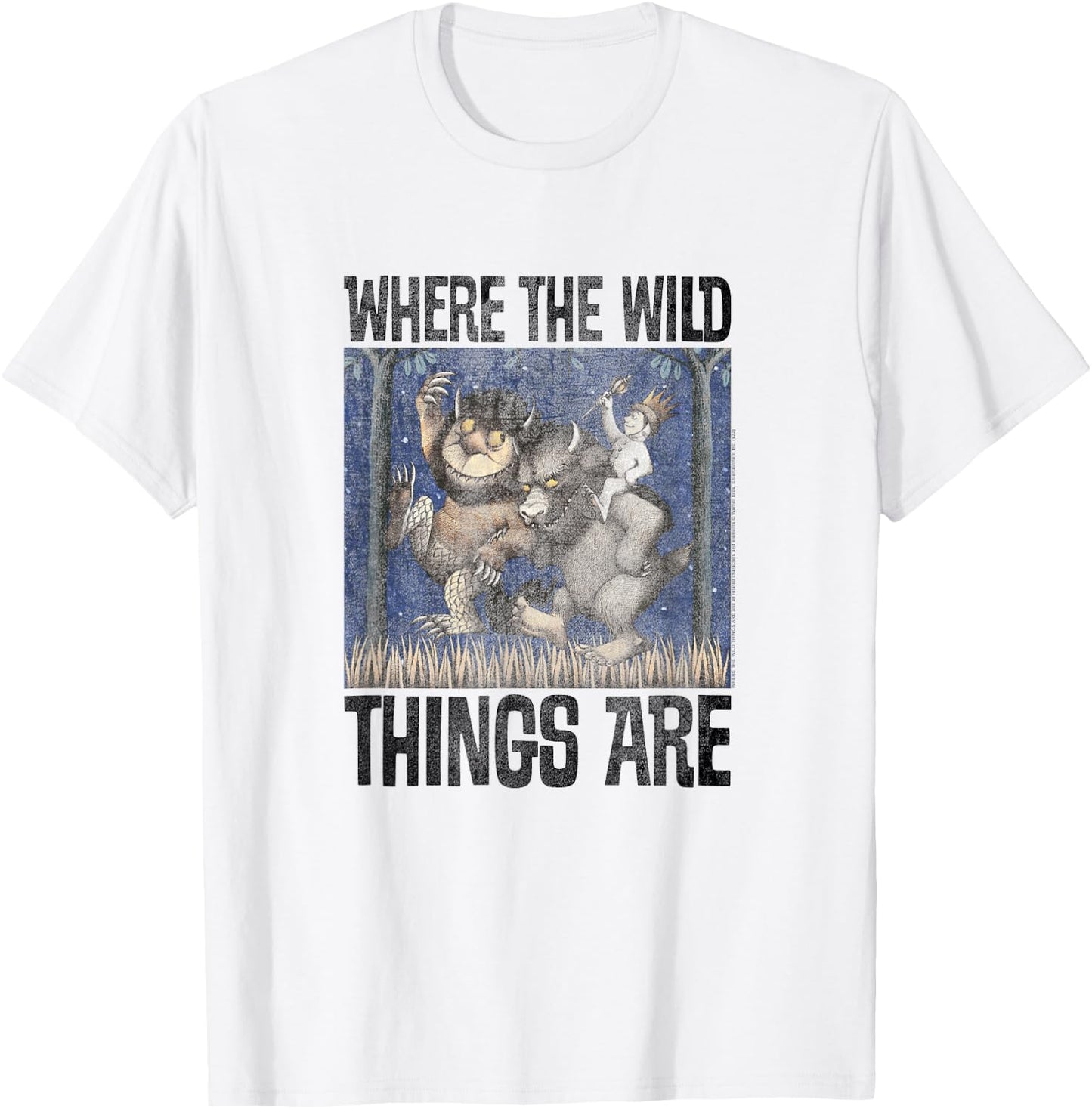 Where The Wild Things are Characters Walking T-Shirt - T-Shirt | White