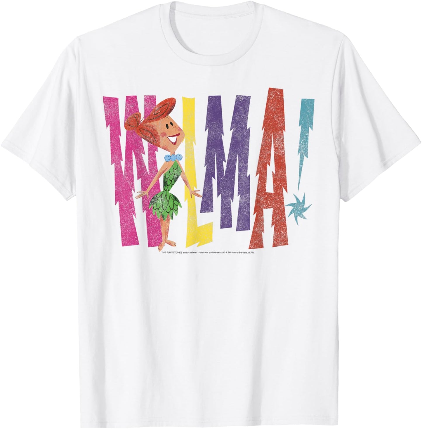 The Flintstones Wilma Vintage Style T-Shirt - T-Shirt | White