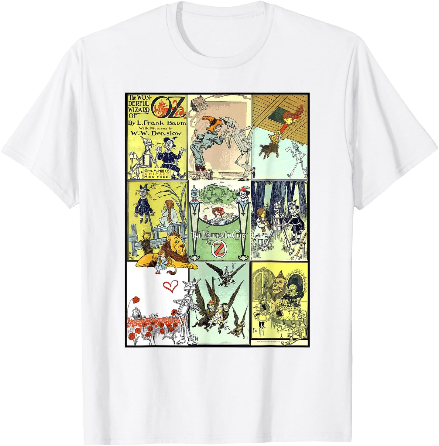 Collage The Wonderful Wizard of Oz T-Shirt - T-Shirt | White