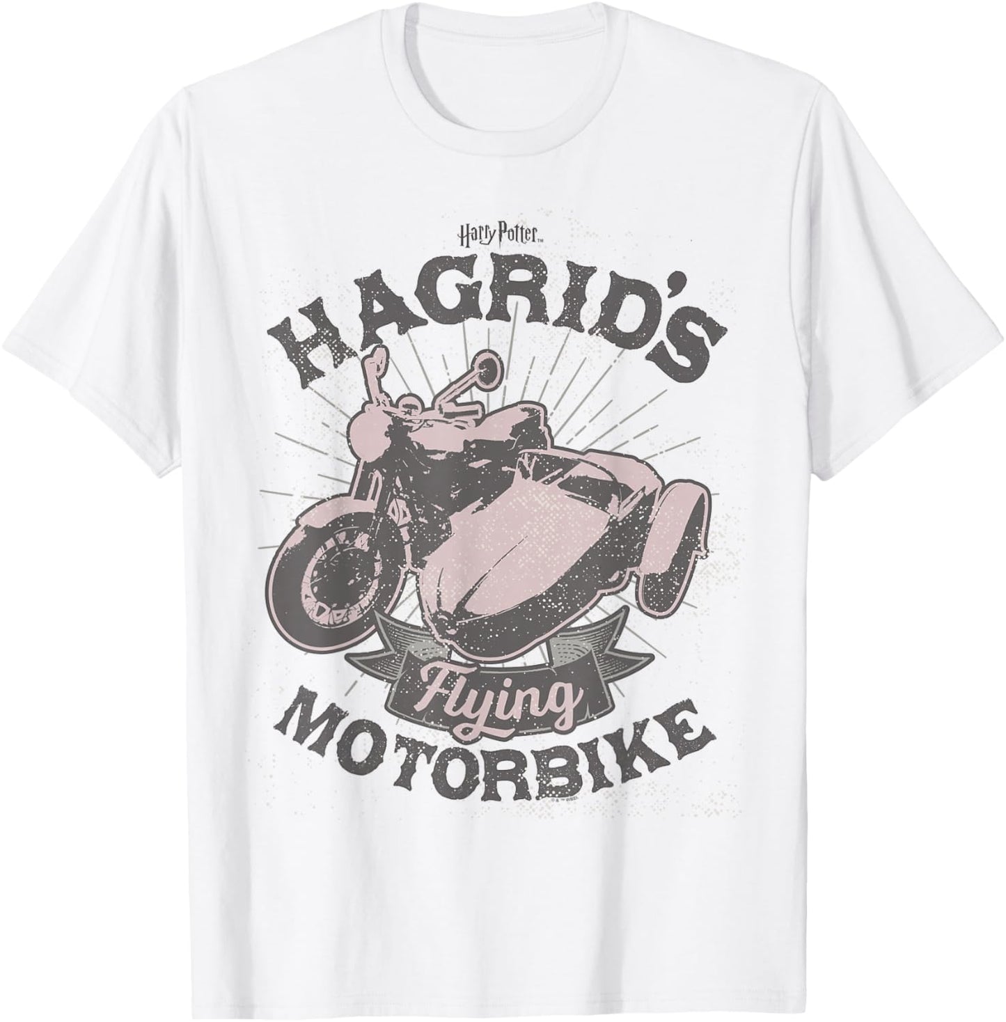 Harry Potter Hagrids Motorbike T-Shirt - T-Shirt | White