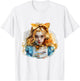 Alice in Wonderland Art T-Shirt - T-Shirt | White