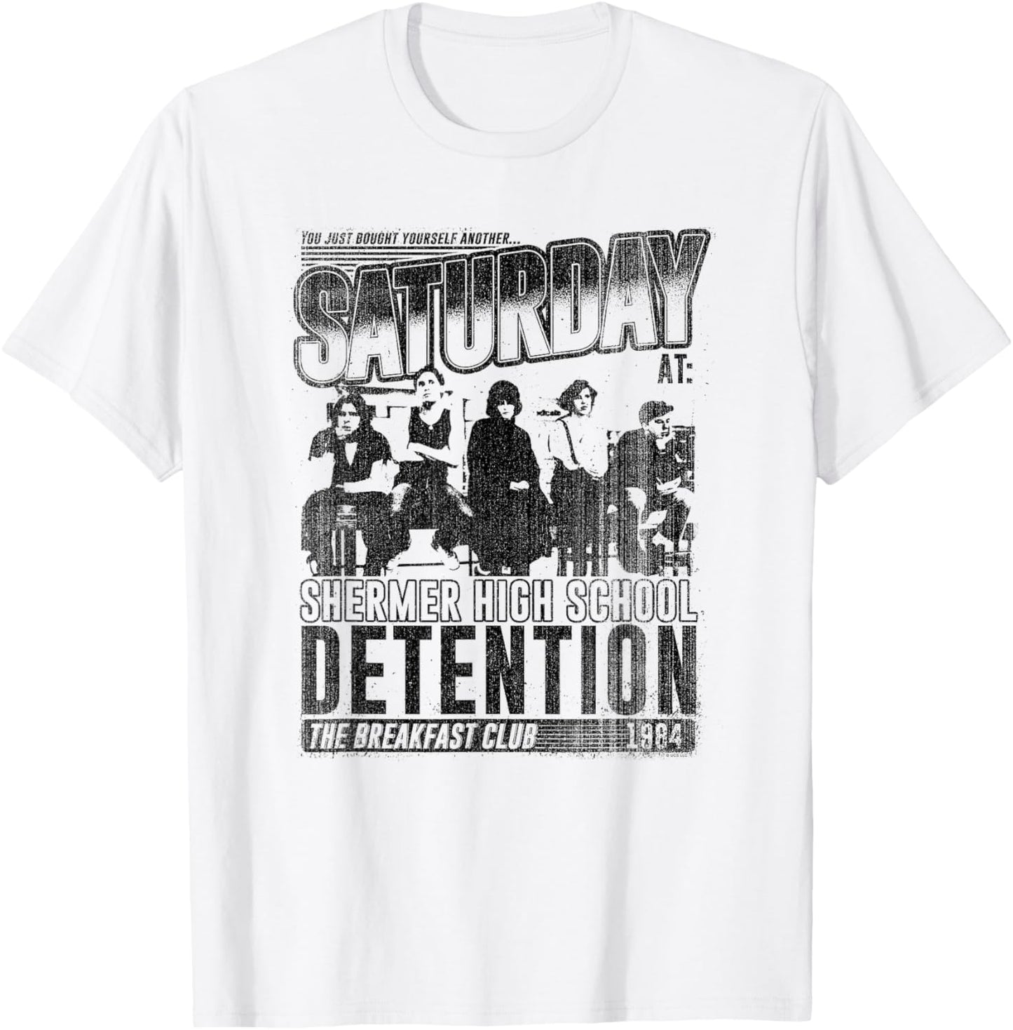 The Breakfast Club Saturday Detention 1984 T-Shirt - T-Shirt | White