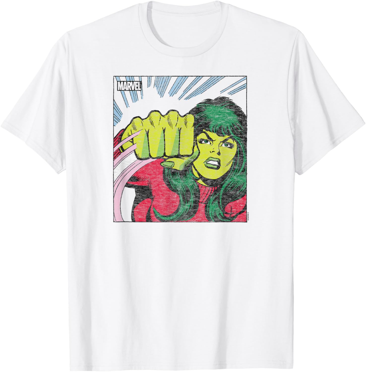 She-Hulk - Comic Panel T-Shirt - T-Shirt | White