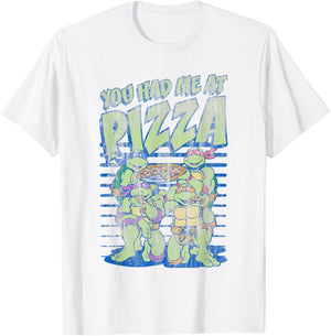 Teenage Mutant Ninja Turtles You Had Me At Pizza Distressed T-Shirt - T-Shirt | White