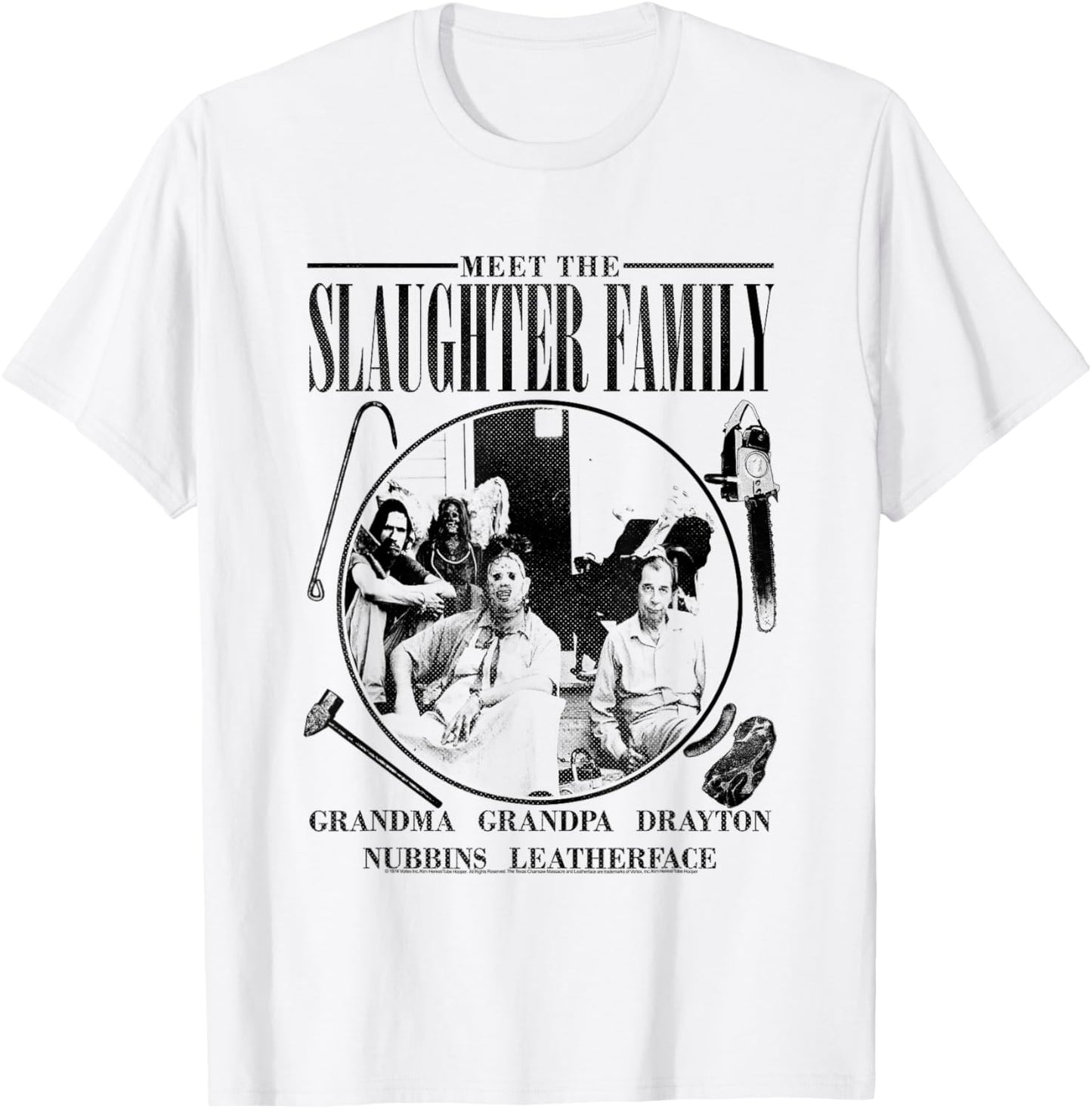 Texas Chainsaw Massacre The Slaughter Family T-Shirt - T-Shirt | White