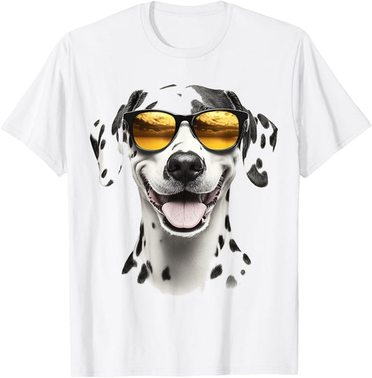 Dalmatian Dog Motif Pet Illustration Dalmatian Men Women Kids T-Shirt - T-Shirt | White