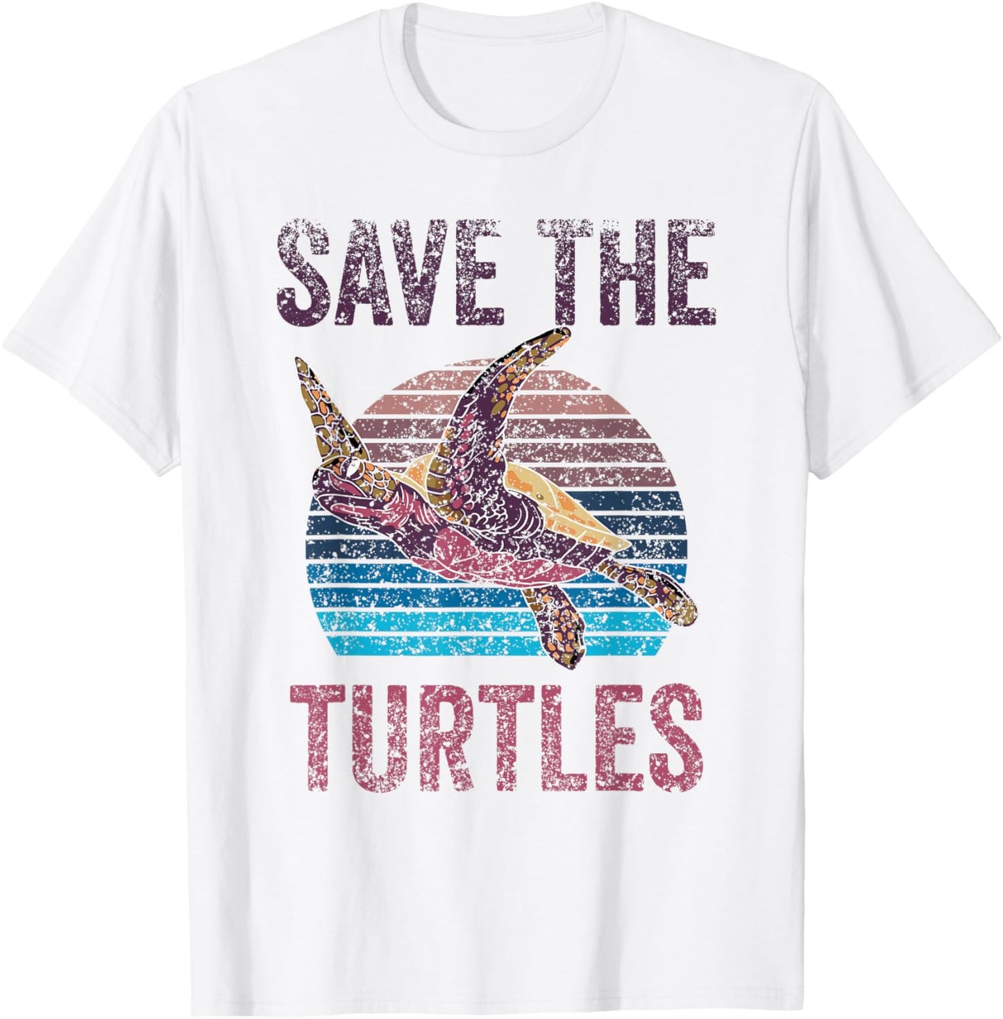 Save The Turtles Animal Turtle Pet Lover T-Shirt - T-Shirt | White